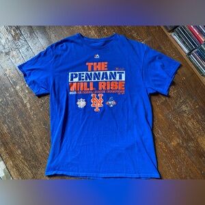 Majestic NY Mets 2015 NLE Champions Tee size LG